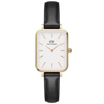 Daniel Wellington Quadro Sheffield dameur med sort læderrem